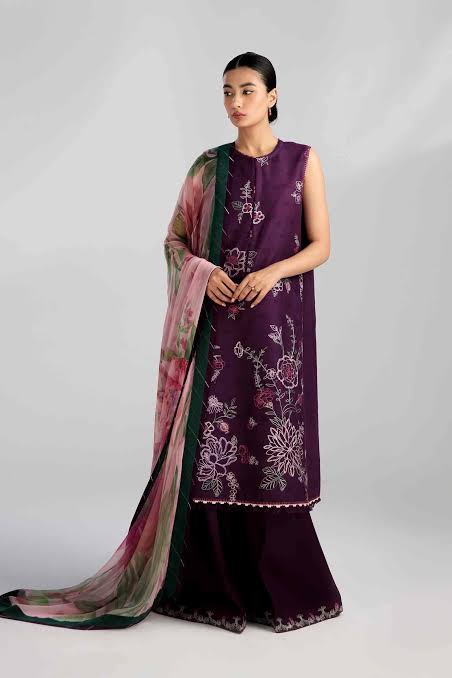 DHANAK 3PC EMBROIDERED UNSTICHED ARTICLE BA-301