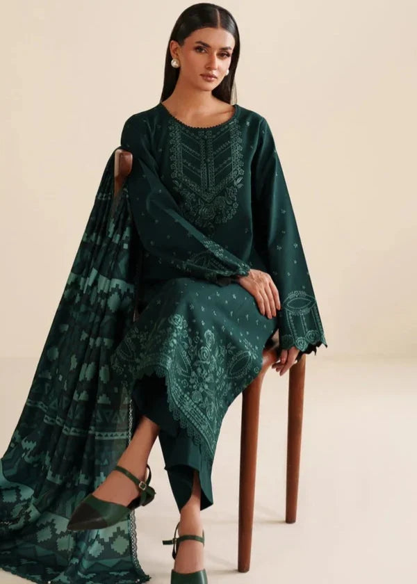 DHANAK 3PC EMBROIDERED UNSTICHED ARTICLE BA-308